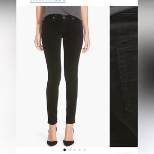 Super Skinny Velvet Leggings by AG size 30